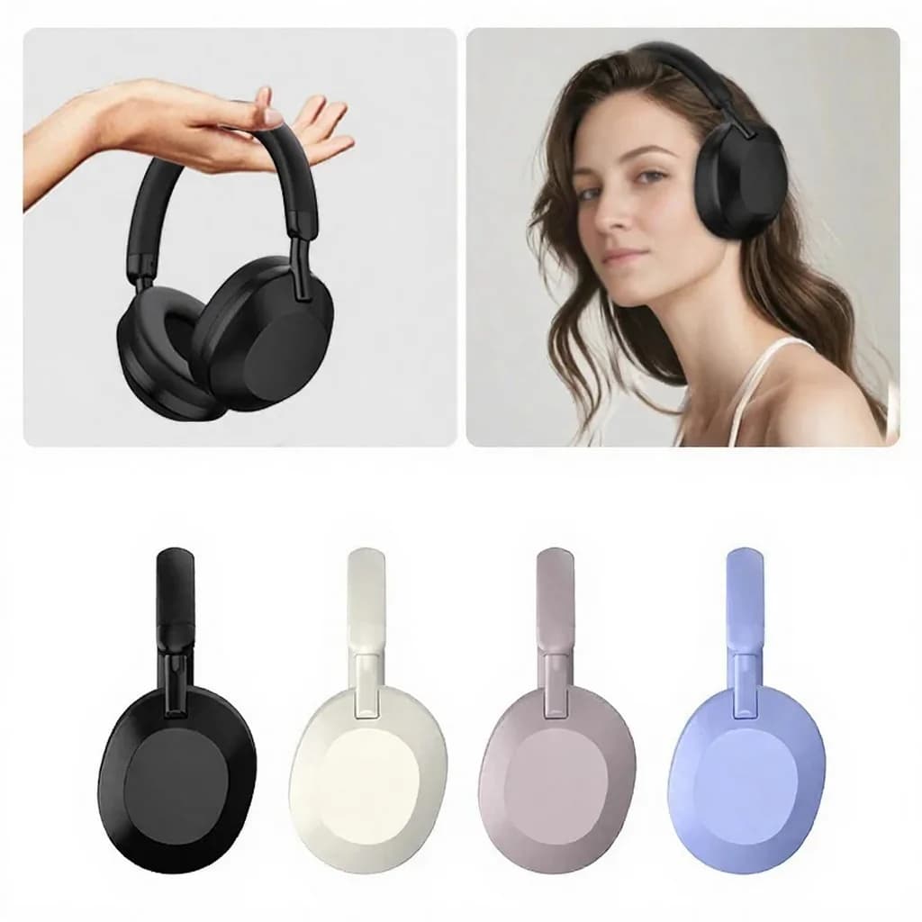 Беспроводные наушники с активным шумоподавлением Bluetooth 5.4, накладные