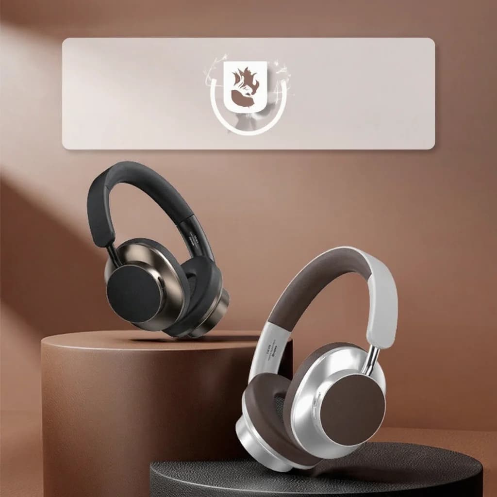 Ретро беспроводные Bluetooth-наушники с FM-радио и слотом для TF-карты