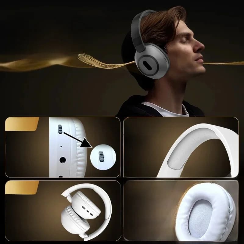 Беспроводные накладные Bluetooth-наушники с долгим временем работы