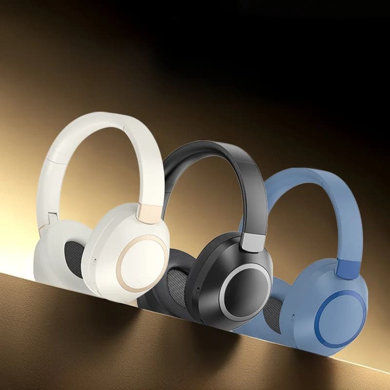 Беспроводные Bluetooth-наушники с активным шумоподавлением, накладные, стерео