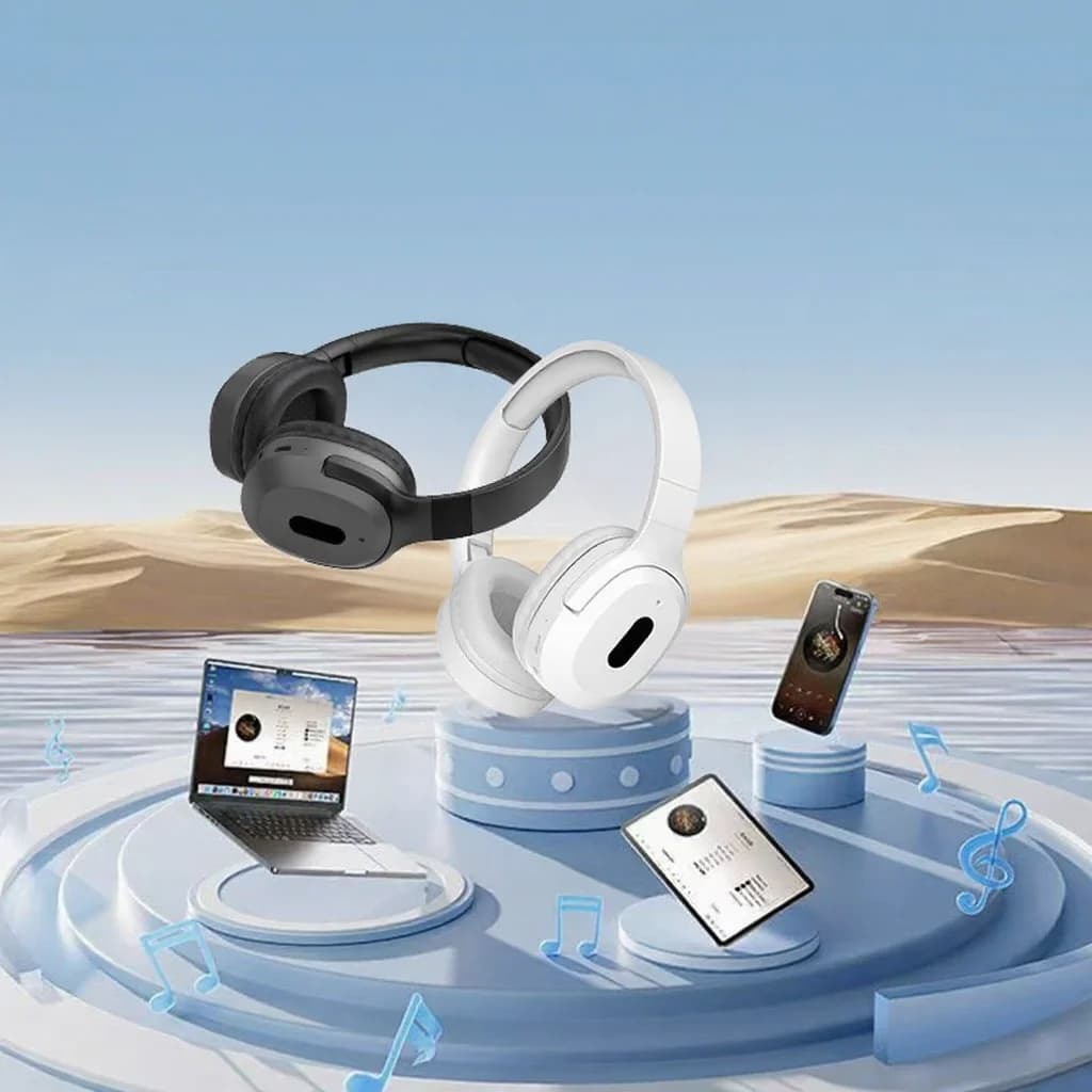 Беспроводные накладные Bluetooth-наушники Type-C со стереозвуком