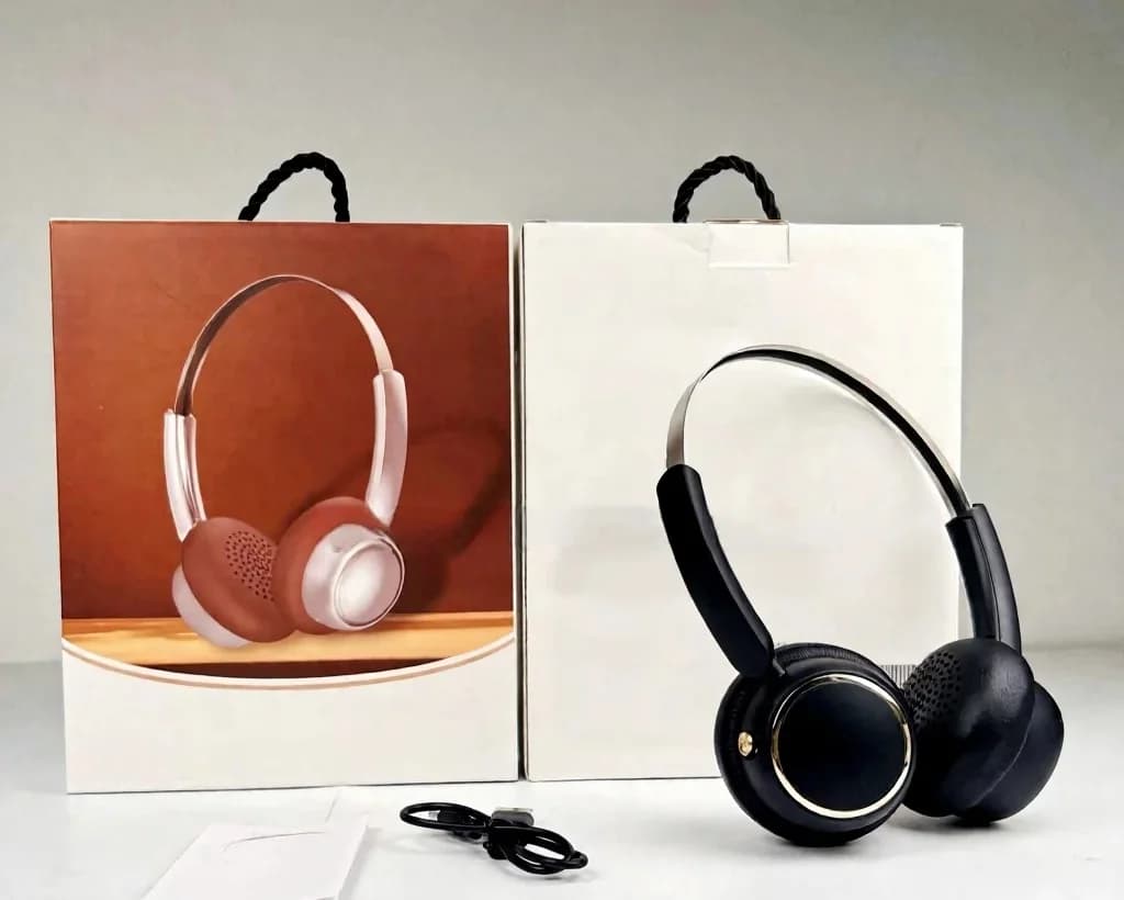 Ретровские полноразмерные беспроводные наушники с FM-радио и Bluetooth 5.4