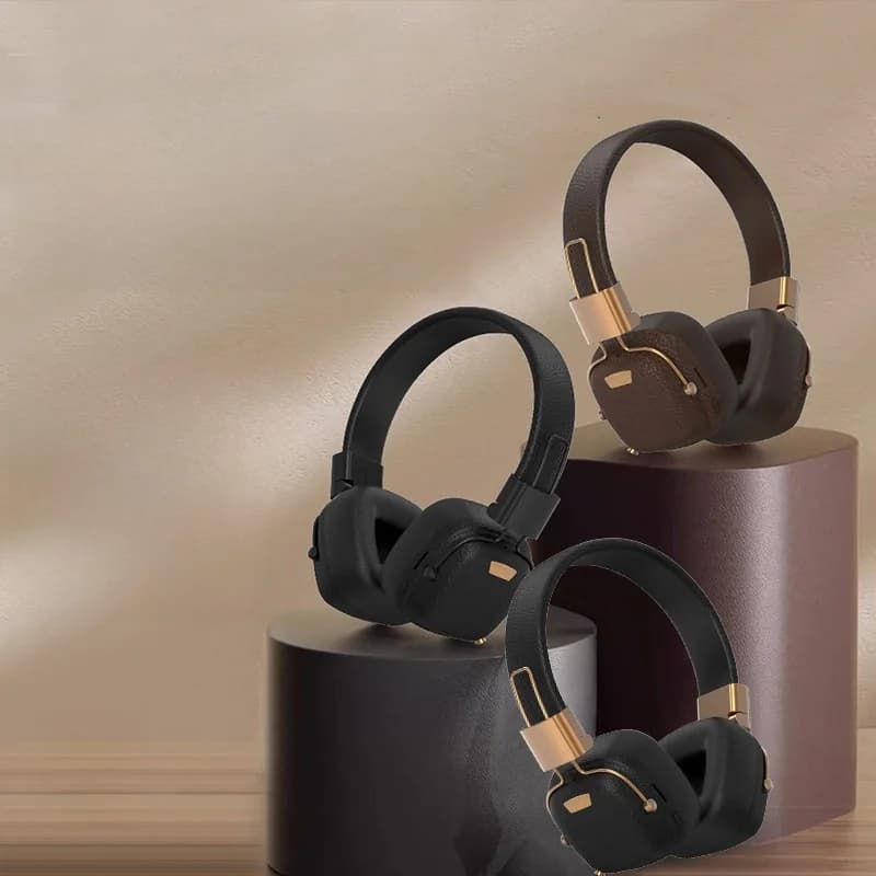 Ретро Bluetooth-наушники накладные с режимами EQ и складной конструкцией