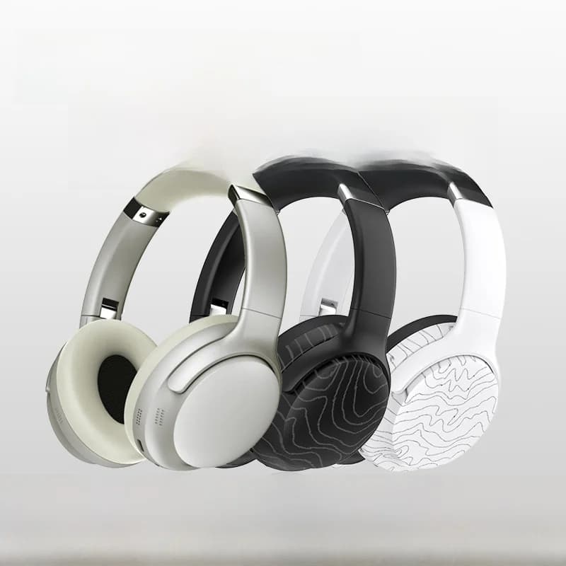 Беспроводные накладные Bluetooth-наушники с FM-радио и шумоподавлением