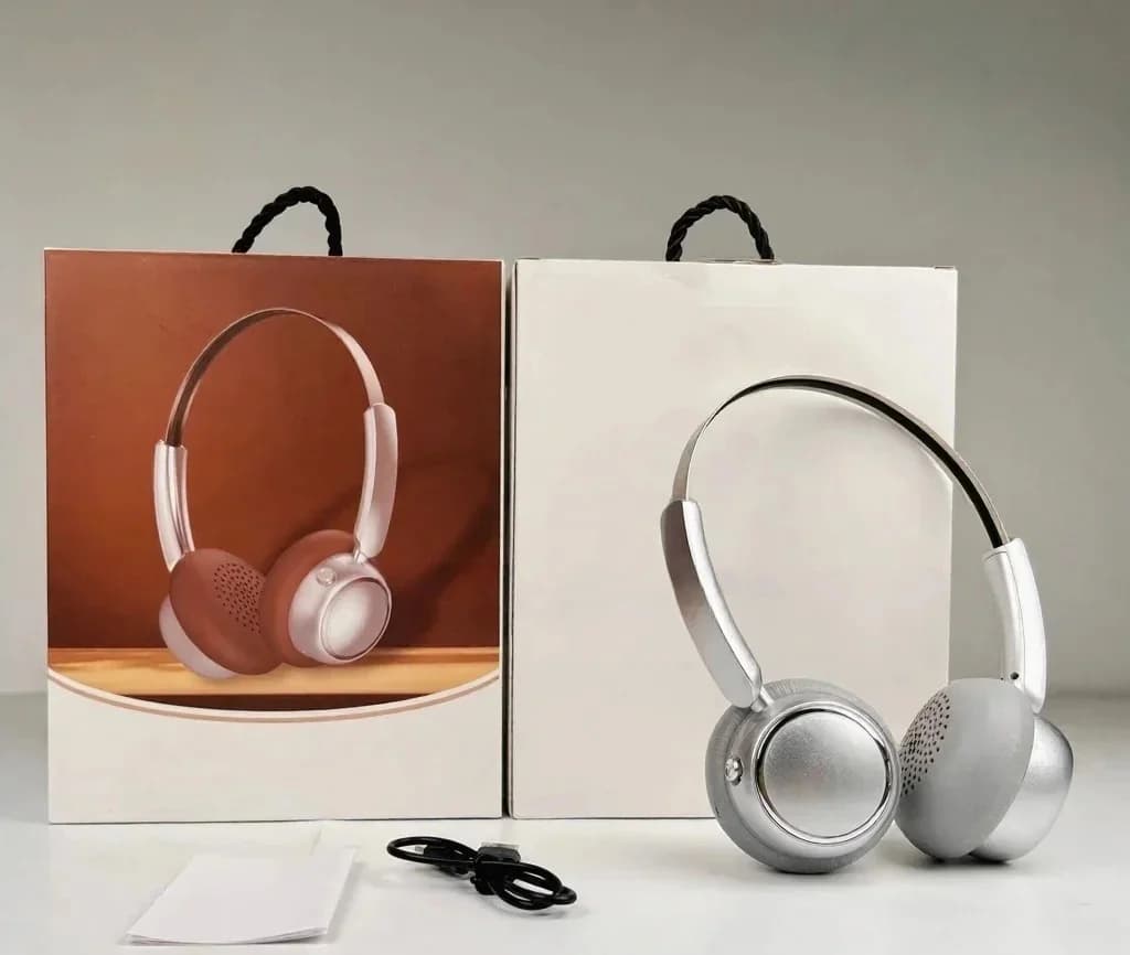 Ретровские полноразмерные беспроводные наушники с FM-радио и Bluetooth 5.4