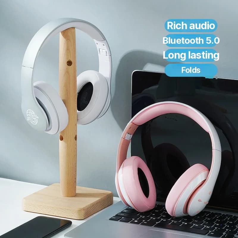 Накладные беспроводные Bluetooth-наушники с длительным временем работы