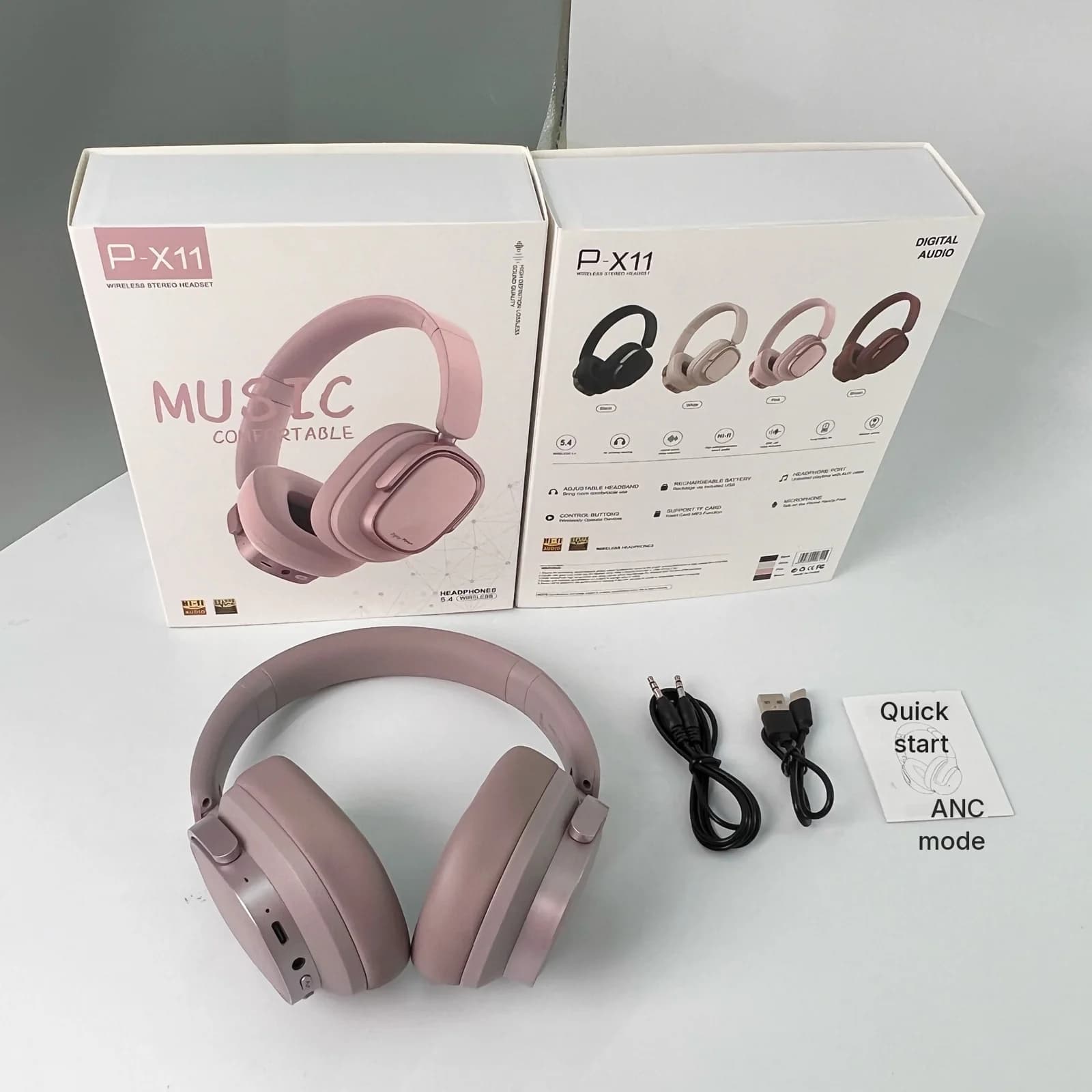 Ретро-наушники с активным шумоподавлением и Bluetooth