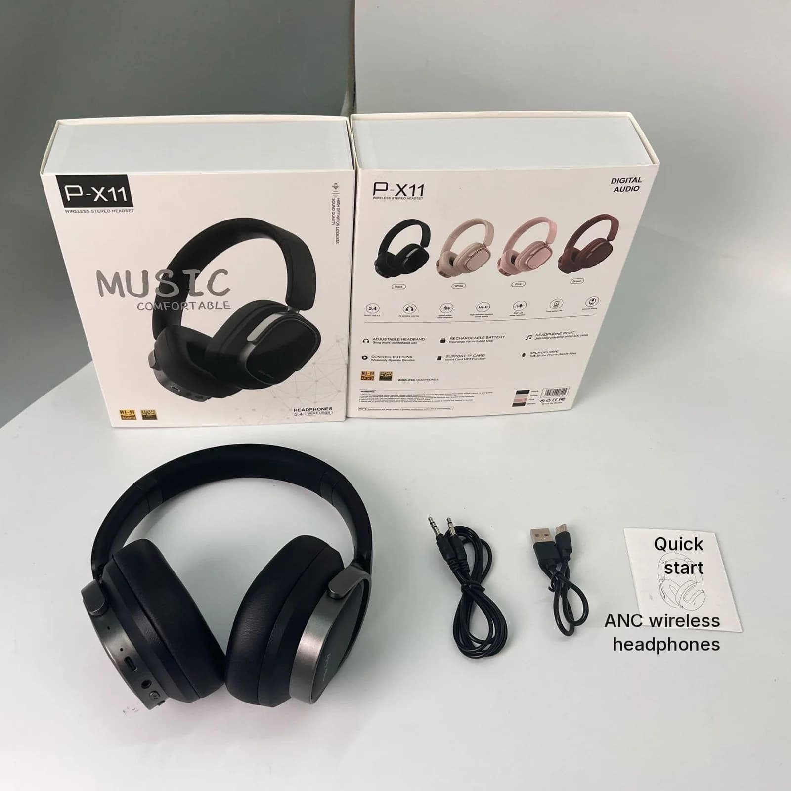 Ретро-наушники с активным шумоподавлением и Bluetooth