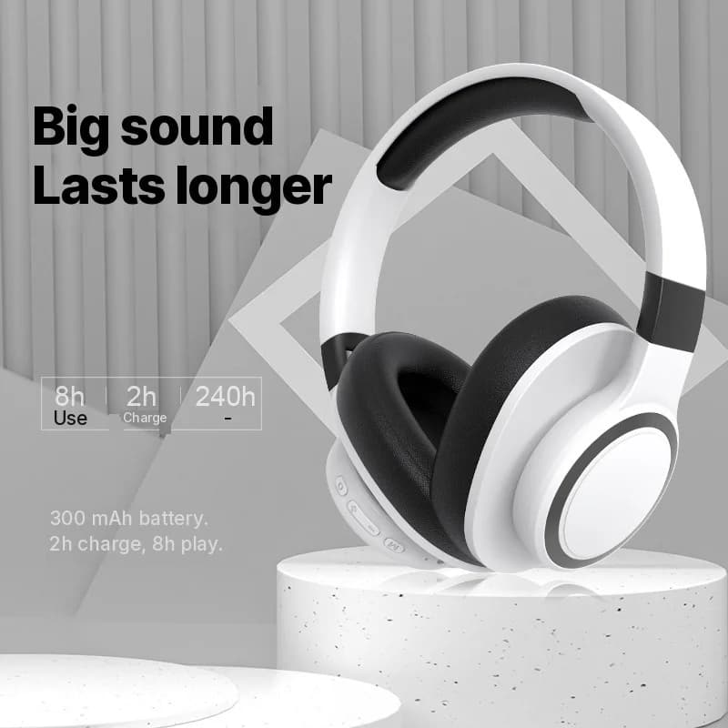 Накладные беспроводные Bluetooth-наушники с FM-радио и слотом для TF-карты