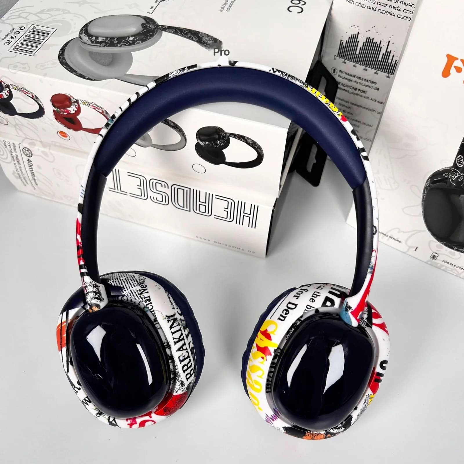Накладные Bluetooth-наушники с глубокими басами
