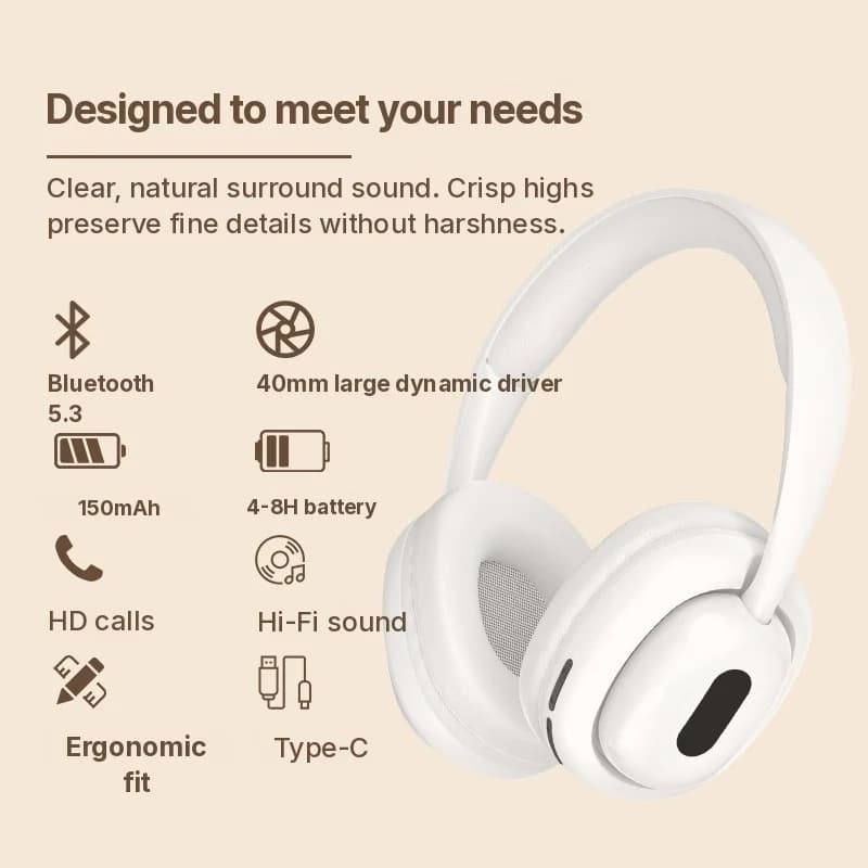 Bluetooth наушники с FM-радио и слотом для TF-карты