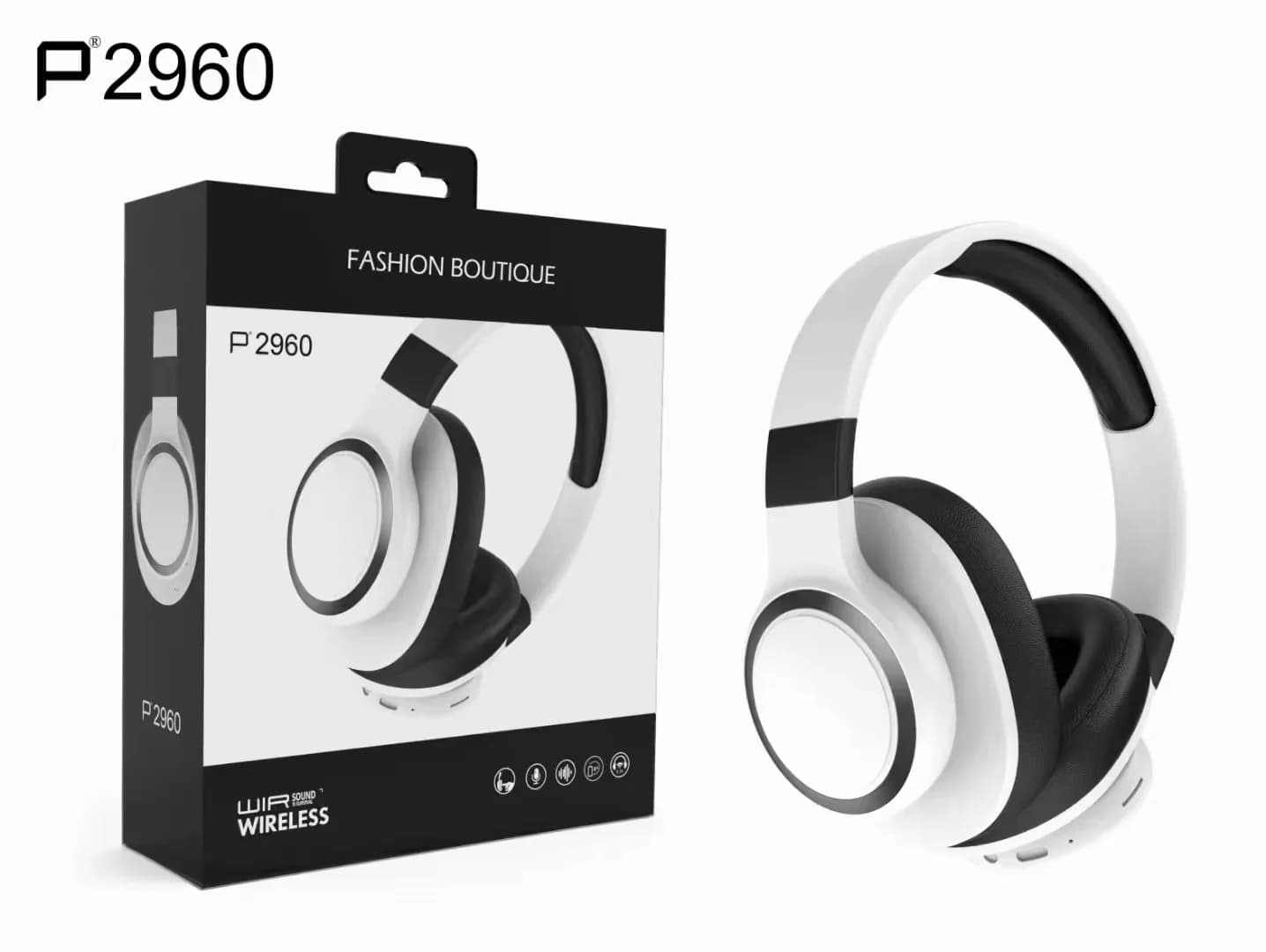 Накладные беспроводные Bluetooth-наушники с FM-радио и слотом для TF-карты